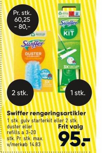 Bilka Swiffer rengøringsartikler tilbud