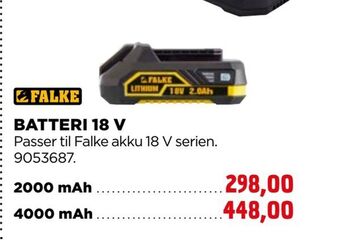jem & fix Batteri 18 v tilbud