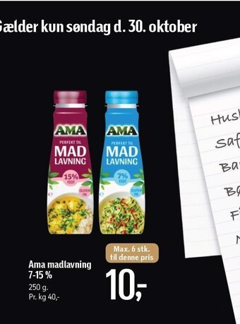 Føtex Ama madlavning tilbud