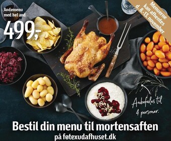 Føtex Andemenu med hel and tilbud
