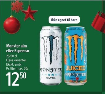 Føtex Monster alm. el. espresso tilbud