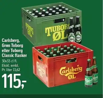 Føtex Carlsberg, grøn tuborg el. classic flasker tilbud