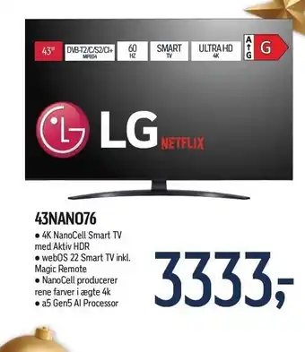 Føtex 43nano75 lg smart tv tilbud