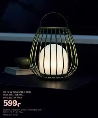 Jim to-go transportabel lampe