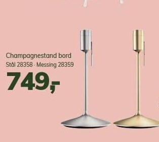 Champagnestand bord