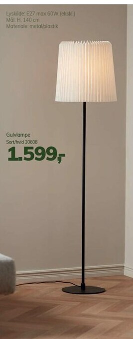 Daells Bolighus Gulvlampe tilbud