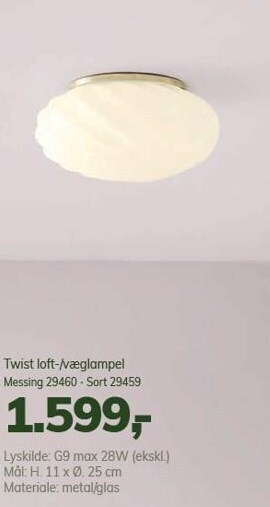 Twist loft-/væglampel