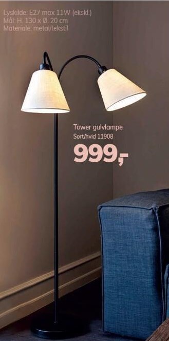 Tower gulvlampe