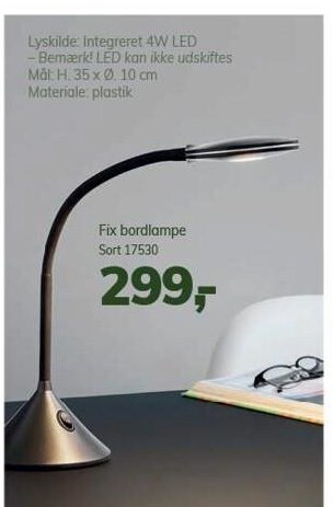 Fix bordlampe