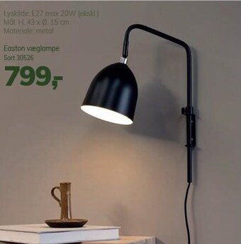 Easton væglampe