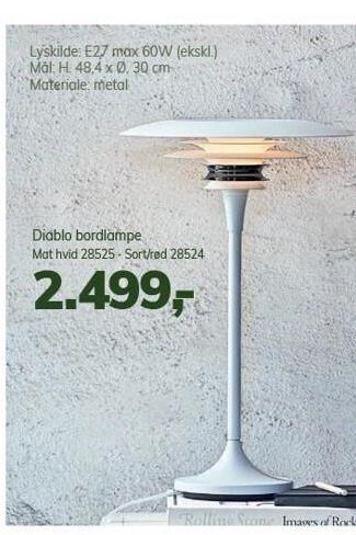 Diablo bordlampe