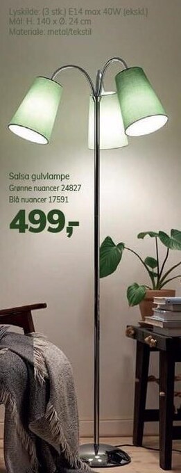 Daells Bolighus Salsa gulvlampe tilbud