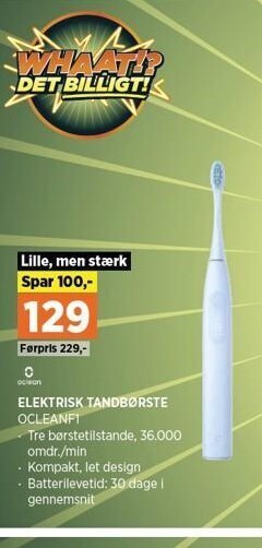 Power Elektrisk tandbørste tilbud