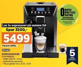 Power Espressomaskine tilbud