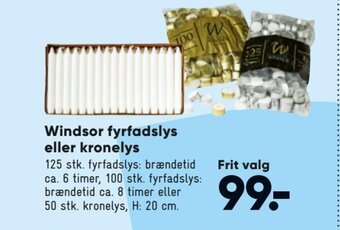Bilka Windsor fyrfadslys eller kronelys tilbud
