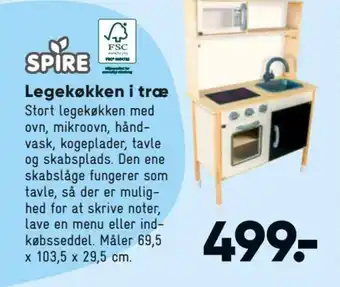 Spire Legekøkken i træ
