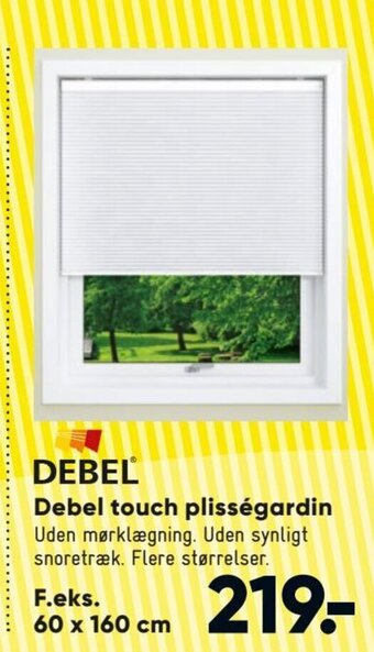 Bilka Debel touch plisségardin tilbud