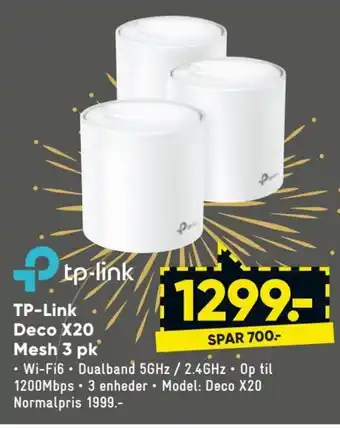 TP-Link Deco X20 Mesh 3 pk