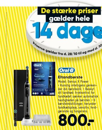 Bilka Oral-B Eltandbørste tilbud