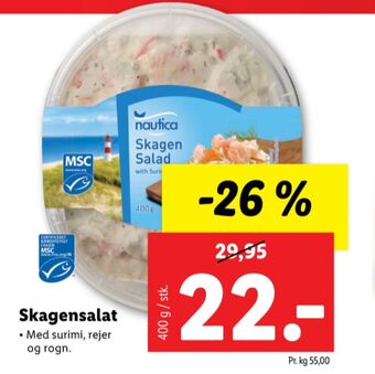 Lidl Nautica skagensalat tilbud