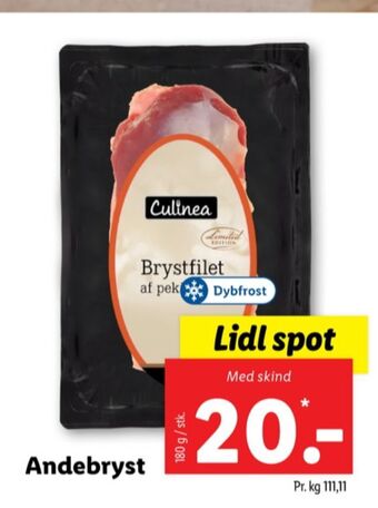 Lidl Culinea andebryst tilbud