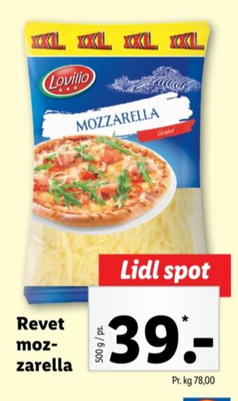 Lidl Milbona revet ost tilbud