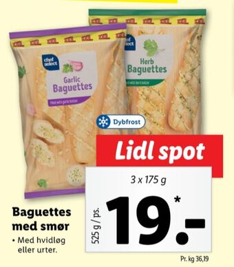 Lidl Chef select baguettes tilbud