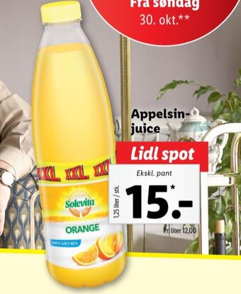 Lidl Solevita juice tilbud