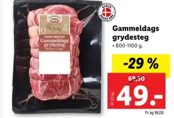 Lidl Vilstrupgård oksegrydesteg tilbud