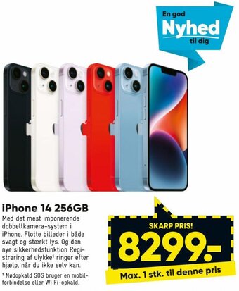 Bilka iPhone 14 256GB tilbud