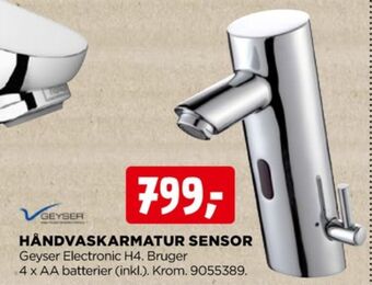 jem & fix Geyser håndvaskarmatur tilbud