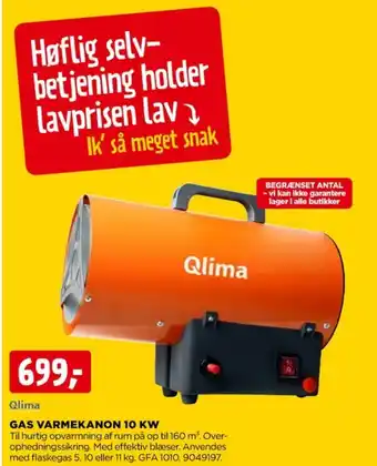 jem & fix Qlima varmekanon tilbud
