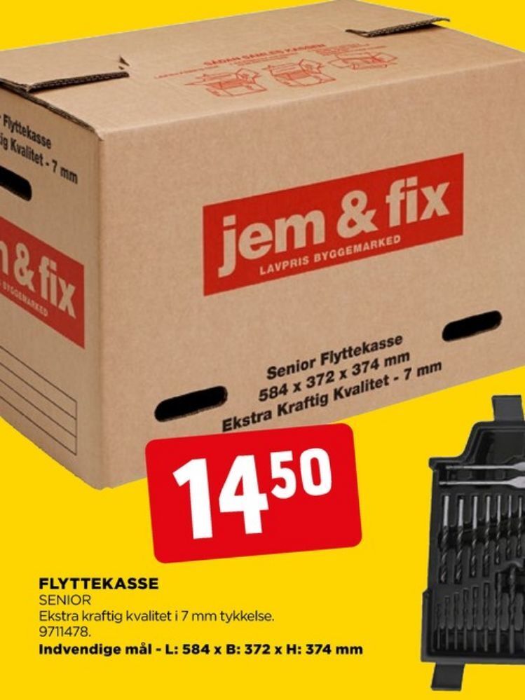 Jem & fix flyttekasser tilbud hos jem & fix