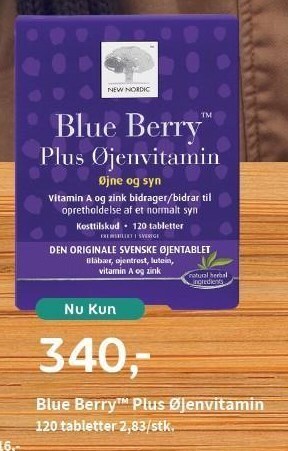 Helsam Blue berry plus øjenvitamin tilbud