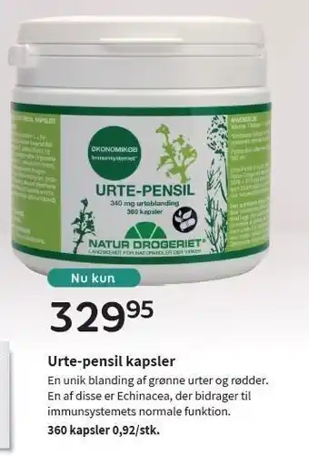 Helsam Urte-pensil kapsler tilbud