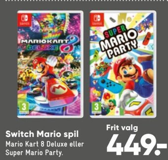 Bilka Switch Mario Spil tilbud