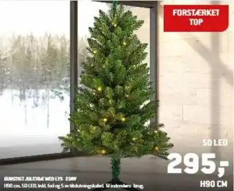 XL-BYG Kunstigt Juletræ Med Lys 230V tilbud
