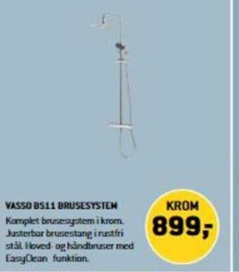 XL-BYG Vasso BS11 Brusesystem tilbud