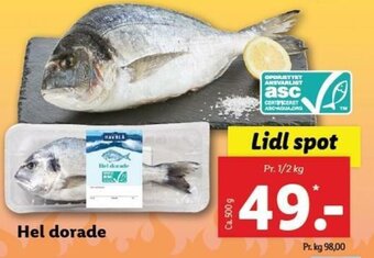 Lidl Hel Dorade 1/2kg tilbud