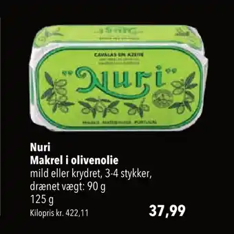 Nuri makrel i olivenolie