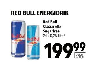 Citti Red bull classic eller sugarfree tilbud