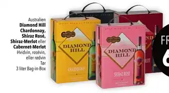 Citti Diamond hill chardonnay, shiraz rosé, shiraz-merlot cabernet-merlot tilbud