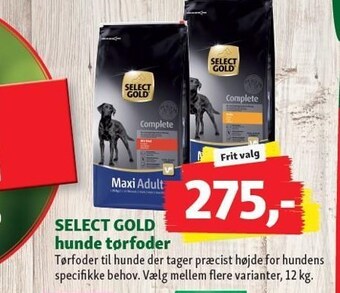Maxi Zoo Select gold hunde tørfoder tilbud