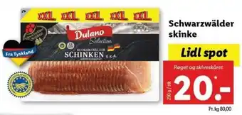 Lidl Schwarzwälder Skinke 250g tilbud