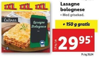 Lidl Lasagne Bolognese tilbud