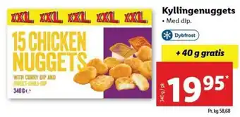 Lidl Kyllingenuggets 340g tilbud