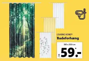 Lidl Badeforhæng 180 x 200 cm tilbud