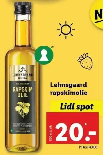 Lehnsgaard Rapskimolie 500ml