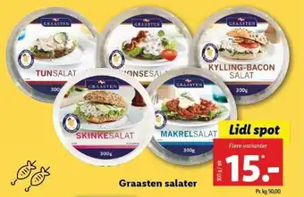 Lidl Graasten Salater 300 g tilbud