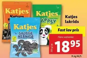 Lidl Katjes Lakrids 200g tilbud
